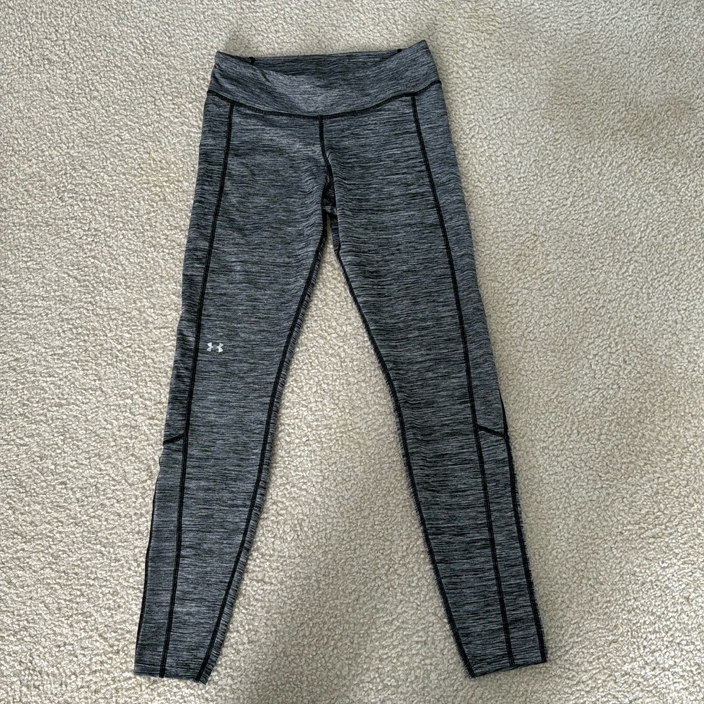 UA Heather gray spandex leggings-L